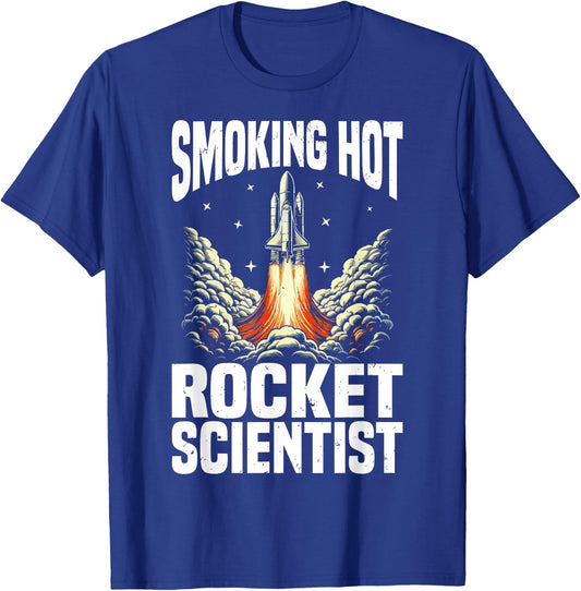 Aerospace engineer Rocket science T-Shirt - T-Shirt | Royal