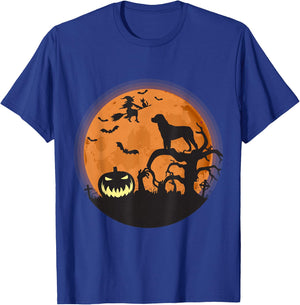 Funny Rottweiler And Moon Halloween Costume Style T-Shirt - T-Shirt | Royal