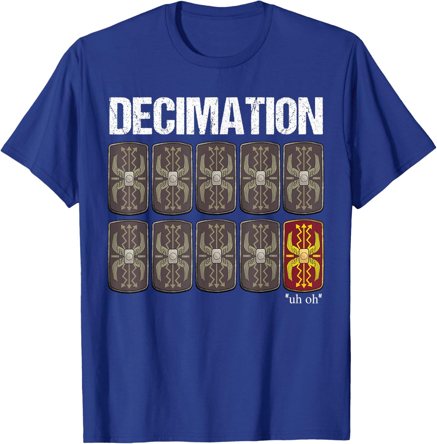 Decimation Funny Roman History T-Shirt - T-Shirt | Royal
