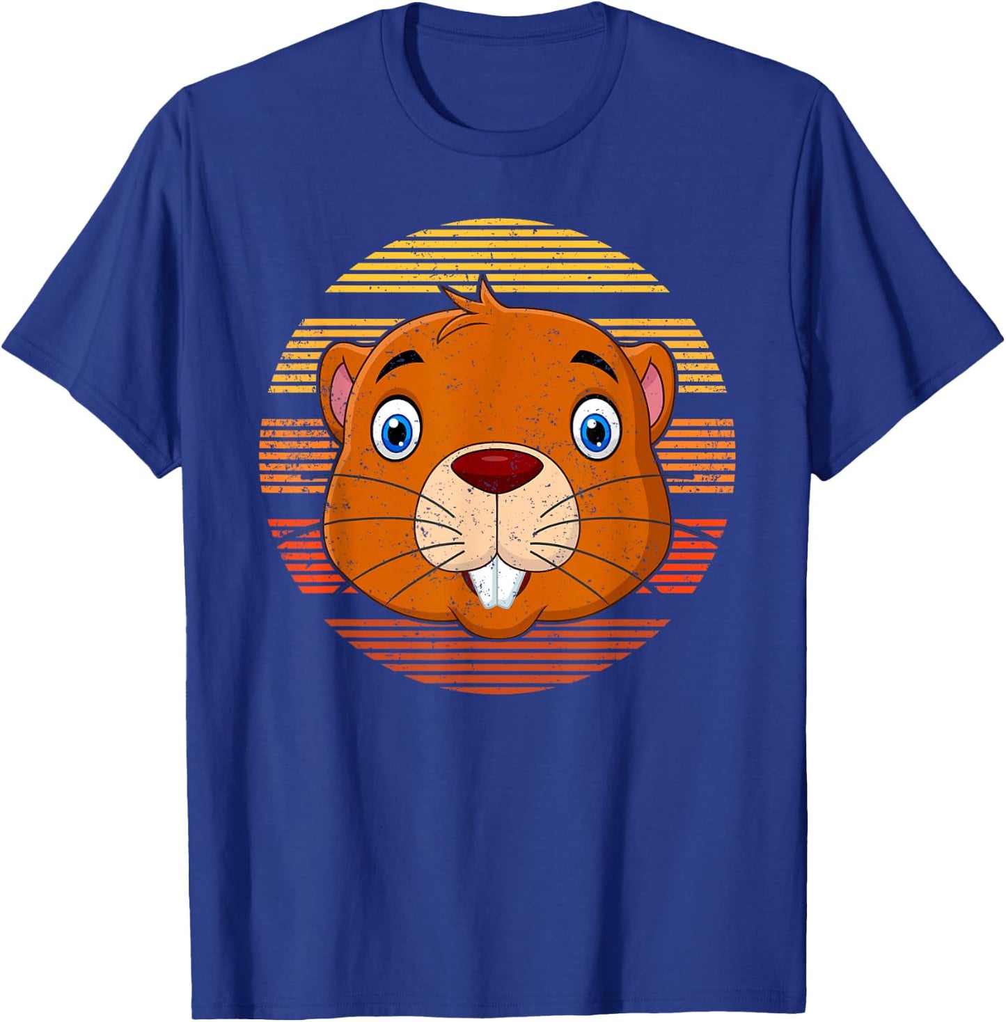 Rodent Animal Lover Gift Vintage Retro Gopher T-Shirt - T-Shirt | Royal