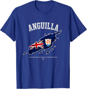 Anguilla Flag , Anguilla t Shirt, Anguilla maps Kids T-Shirt - T-Shirt | Royal