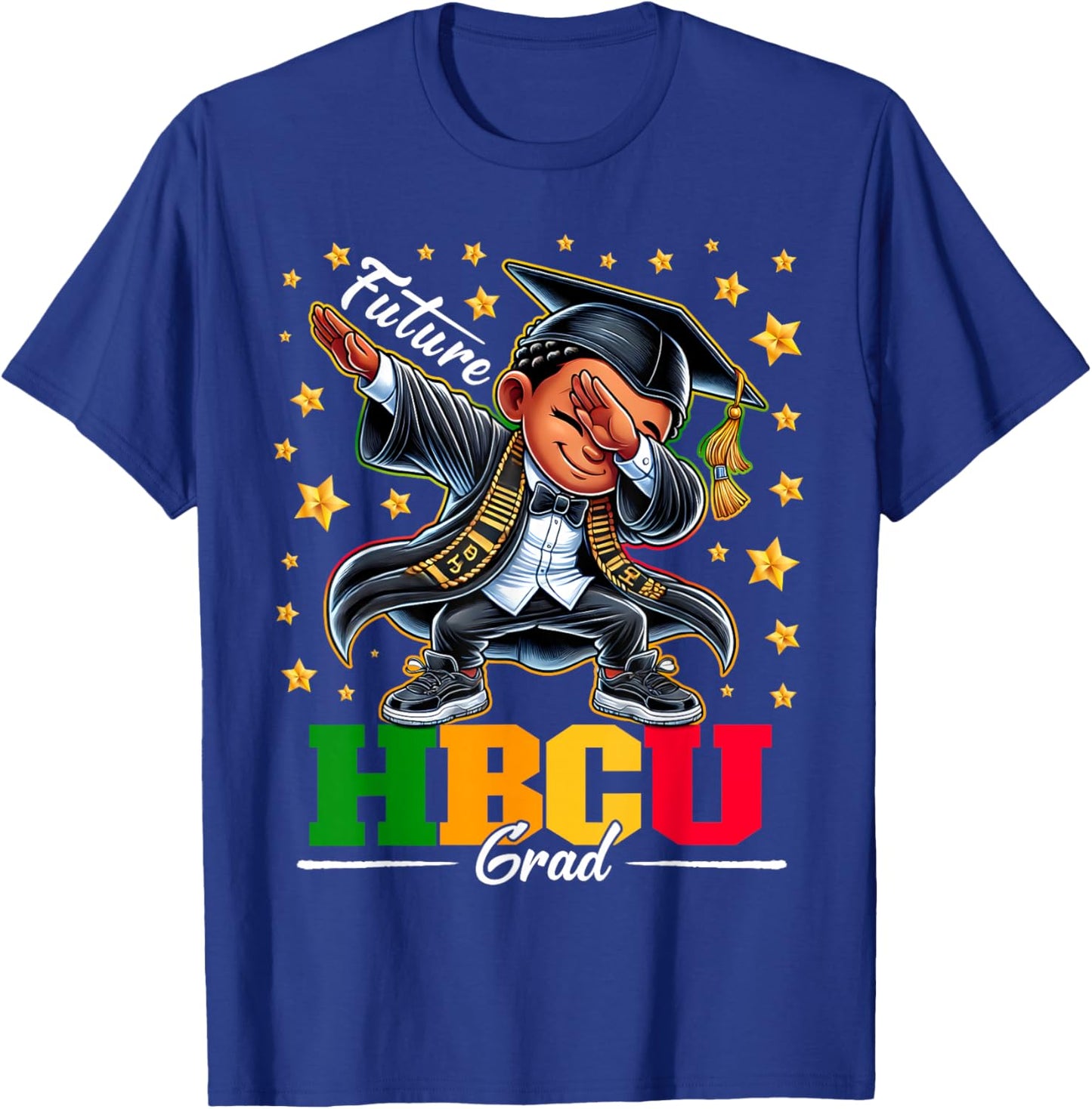 Future HBCU Grad Dabbing Kid Graduation for boys Kids T-Shirt - T-Shirt | Royal