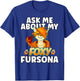 Cheeky Fox Furry Ask Me About My Fersona Funny Furry T-Shirt - T-Shirt | Royal