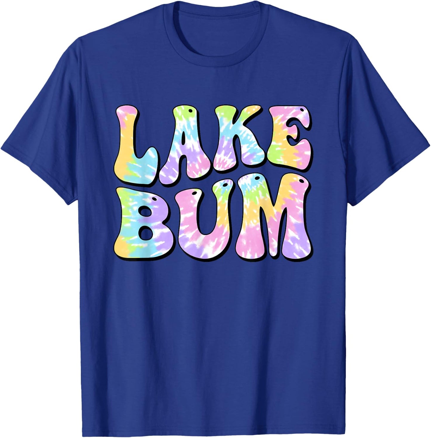Lake Bum Summer Fishing Boating Sailing Boat Women Girl Kids T-Shirt - T-Shirt | Royal