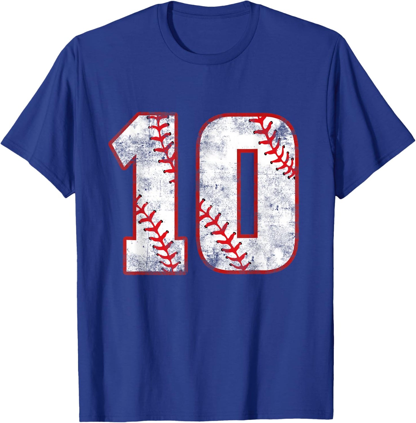 Baseball 10 Jersey 10th Birthday Gifts 10 Year Old Boys Kids T-Shirt - T-Shirt | Royal