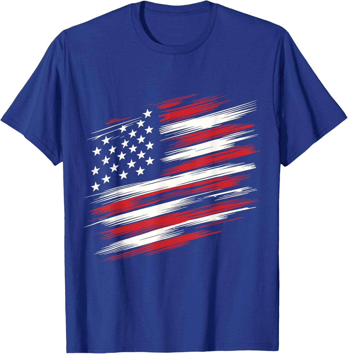 4th of july shirts fourth of july patriotic American Flag Girls Kids Men T-Shirt - T-Shirt | Royal