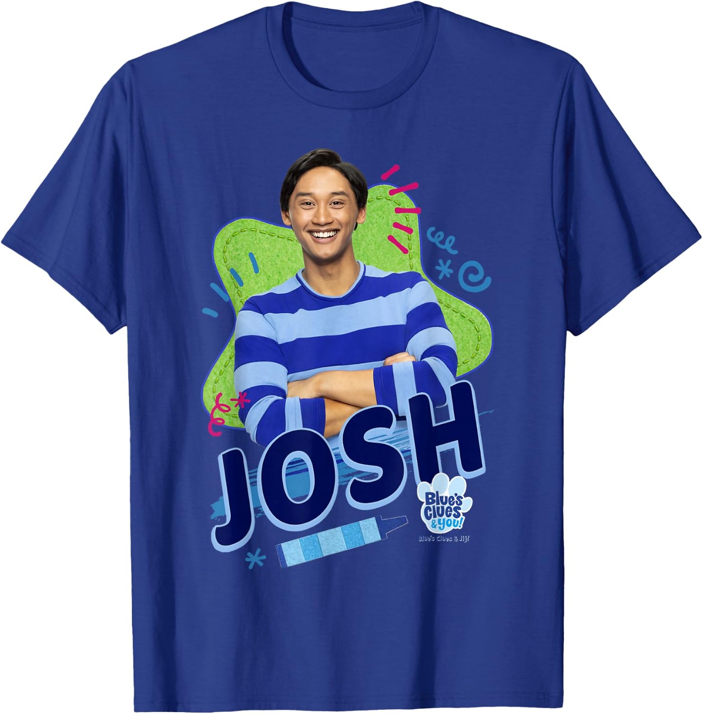 Blue's Clues & You Josh Portrait T-Shirt - T-Shirt | Royal