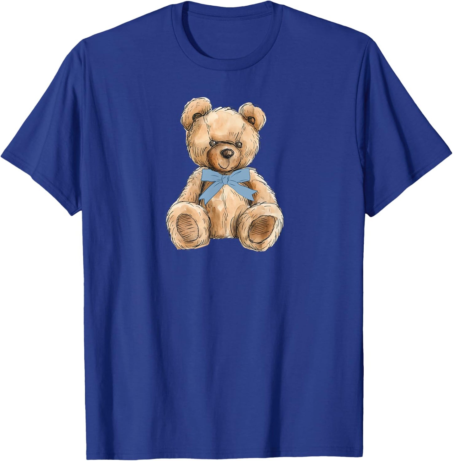 Teddy Bear Preppy Aesthetic for Teens Coquette T-Shirt - T-Shirt | Royal