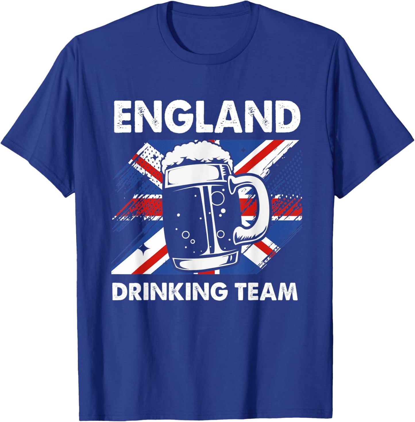 Beer UK Flag England Drinking Team T-Shirt - T-Shirt | Royal