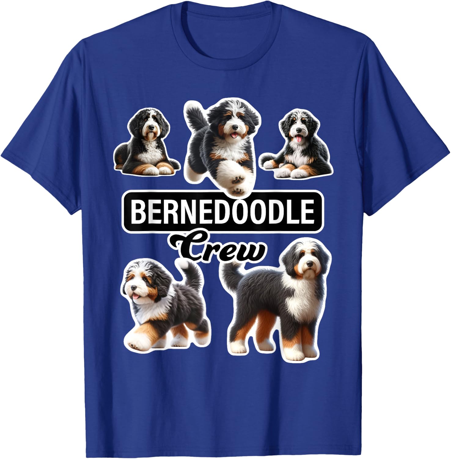 Bernedoodle Crew T-Shirt - T-Shirt | Royal
