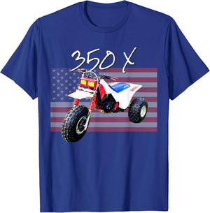 350X Three Wheeler, Retro Three Wheeler, 2 Stroke T-Shirt - T-Shirt | Royal