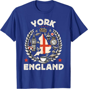 York Souvenir England United Kingdom Travel T-Shirt - T-Shirt | Royal