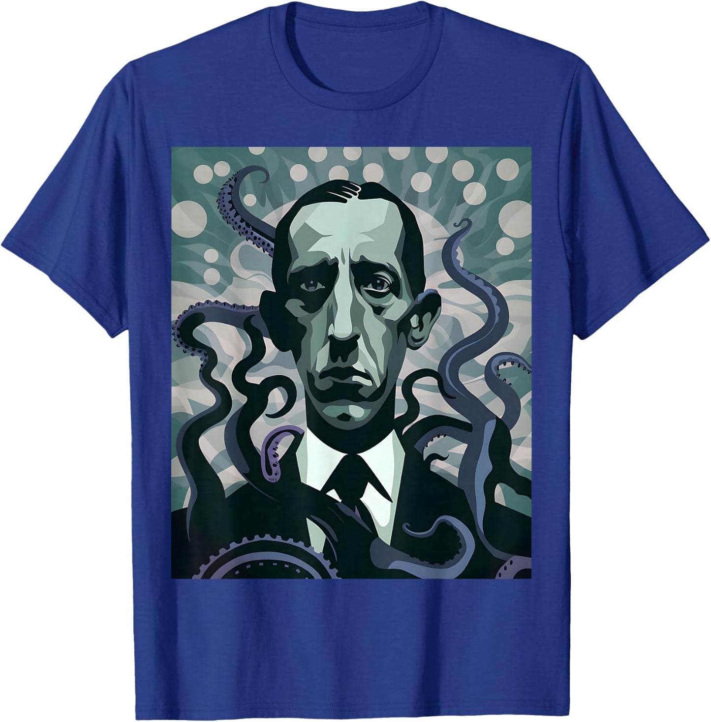 HP Lovecraft Inspired: Monster Tentacles in Black & White T-Shirt - T-Shirt | Royal
