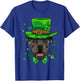 Pit Bull Leprechaun St Patricks Day Dog Pet Owner Lover T-Shirt - T-Shirt | Royal