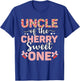 Uncle Of The Cherry Sweet One 1st Birthday Cherry Lover T-Shirt - T-Shirt | Royal