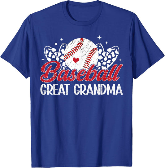 Baseball Great Grandma Baseball Player Great Grandmother T-Shirt - T-Shirt | Royal