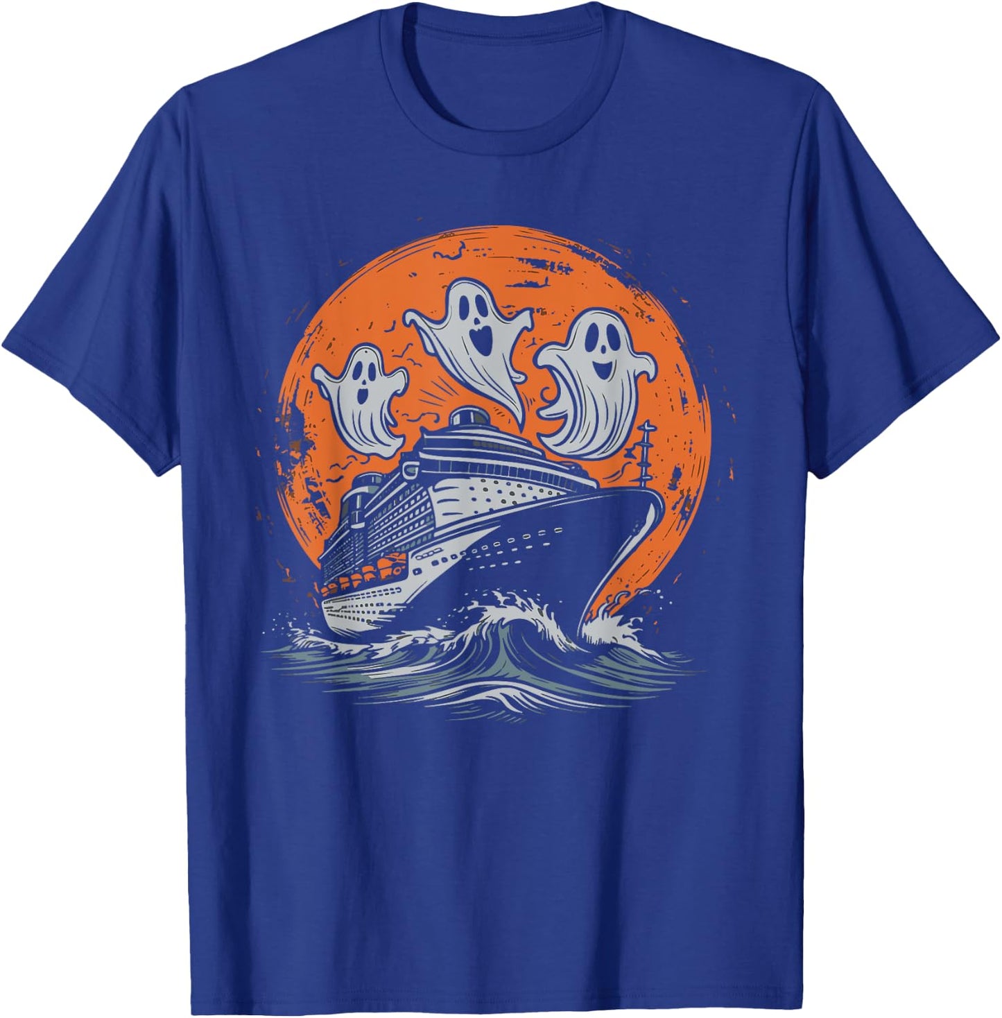 Cruise Ship, Costume, Vacation, Spooky T-Shirt - T-Shirt | Royal