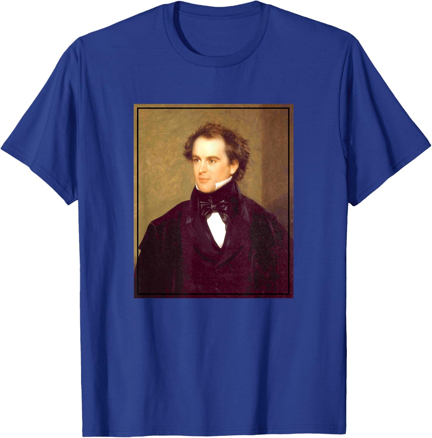 Nathaniel Hawthorne Painting Portrait (1840) T-Shirt - T-Shirt | Royal
