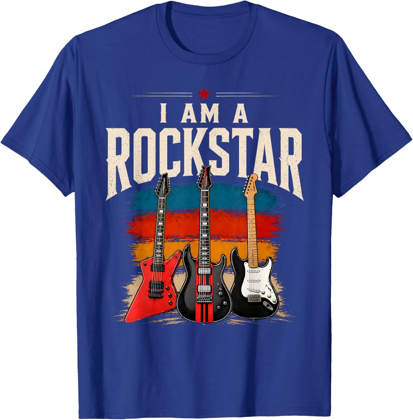 I Am A Rockstar Guitar Lover Rock Star Men Women Kids T-Shirt - T-Shirt | Royal