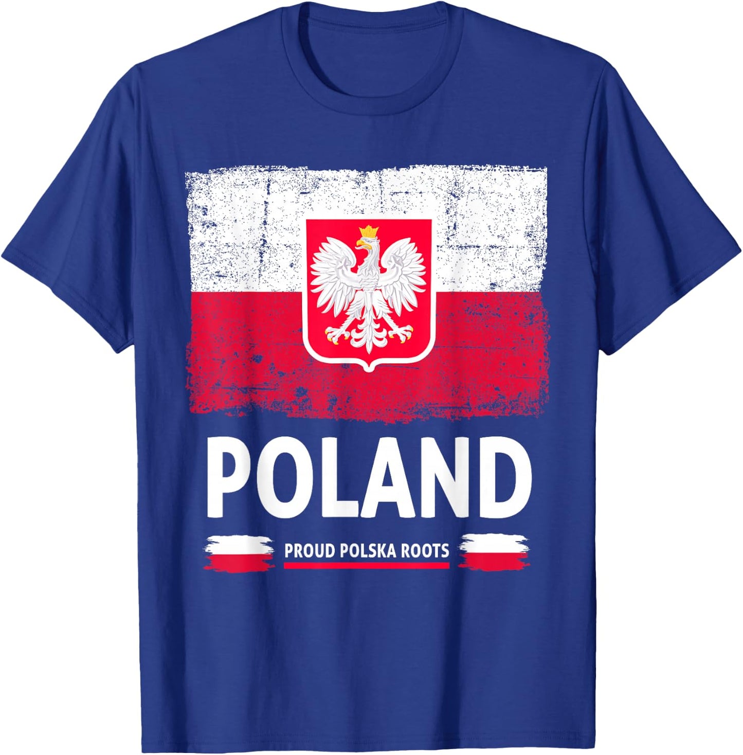 Polish Eagle Polska Flag Outfit Idea For Kids & Poland Flag T-Shirt - T-Shirt | Royal