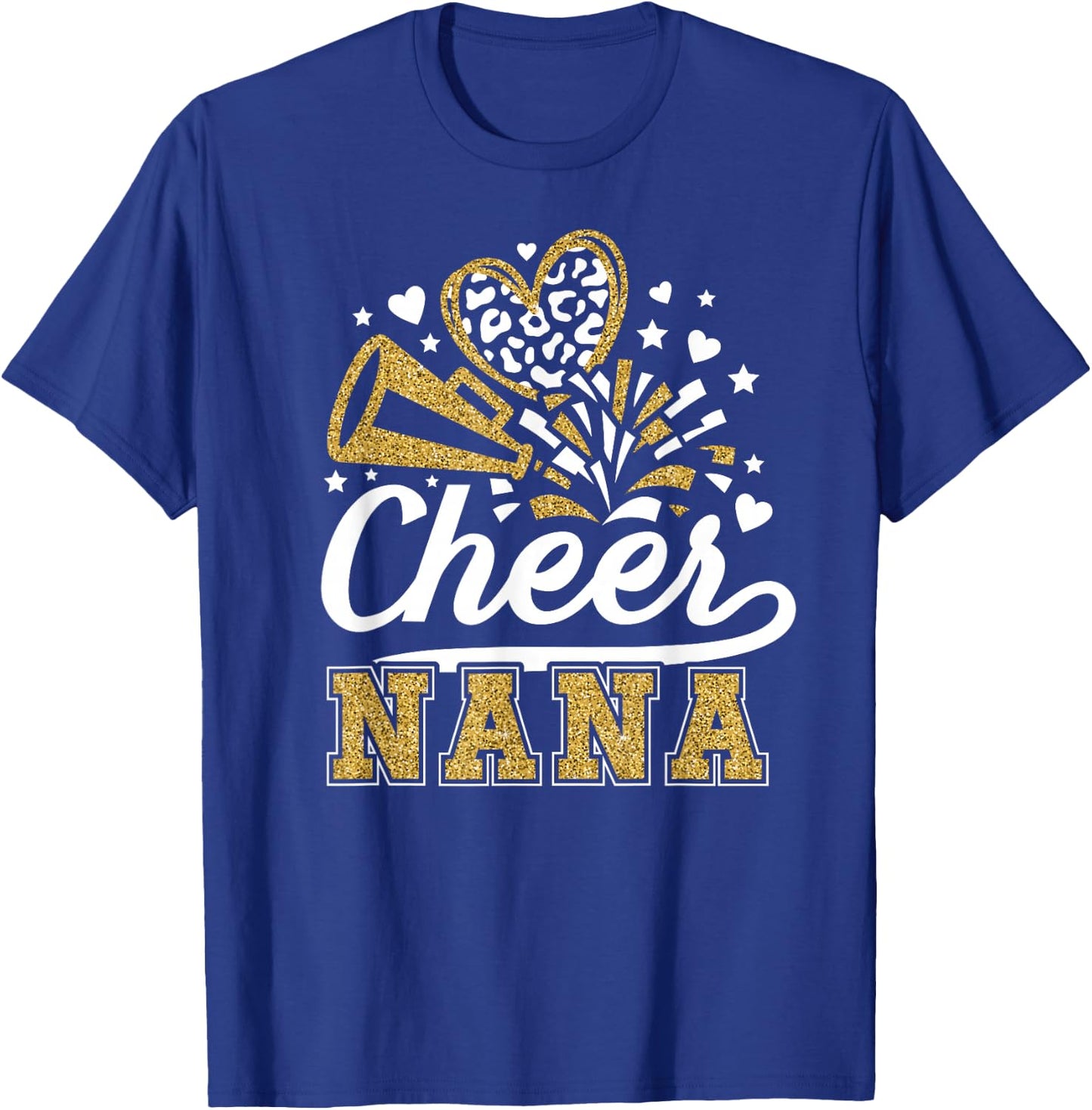 Cheer Nana of A Cheerleader Nana Grandma Cheerleading Nana T-Shirt - T-Shirt | Royal