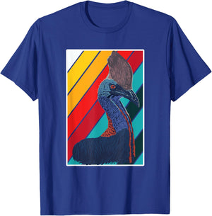 Great Cassowary Retro Outfit Love Australian Birds T-Shirt - T-Shirt | Royal