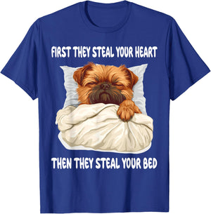 Brussels Griffon Sleeping Pajamas Nightgown T-Shirt - T-Shirt | Royal
