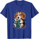 Funny Beagle Puppy Reading "How to Train Your Human" Design T-Shirt - T-Shirt | Royal