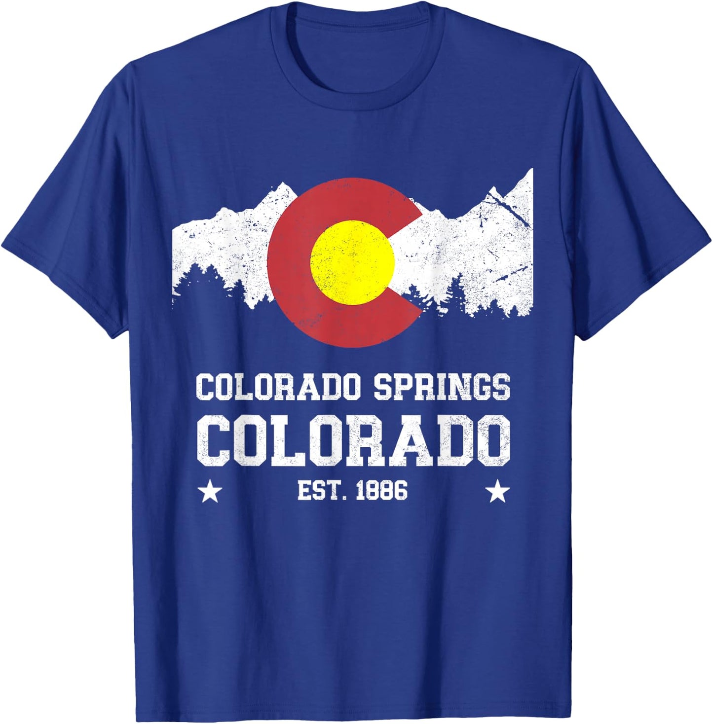 Colorado Springs Colorado T-Shirt - T-Shirt | Royal