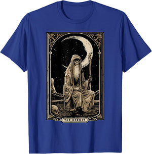 Hermit Tarot Card Shirt Gothic Tarot Fortune Teller Occult T-Shirt - T-Shirt | Royal