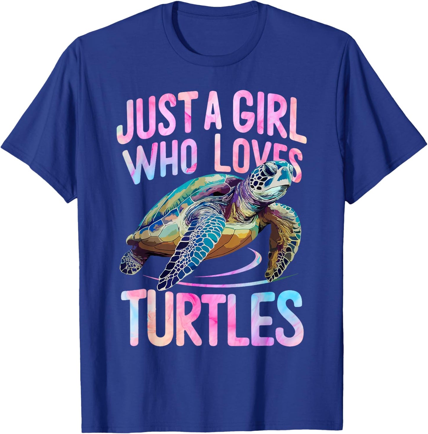 Turtle Sea Ocean Just A Girl Who Loves Turtles T-Shirt - T-Shirt | Royal