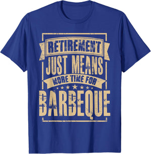 Grill Master Meat Smoker BBQ Barbecue Retired Retirement T-Shirt - T-Shirt | Royal