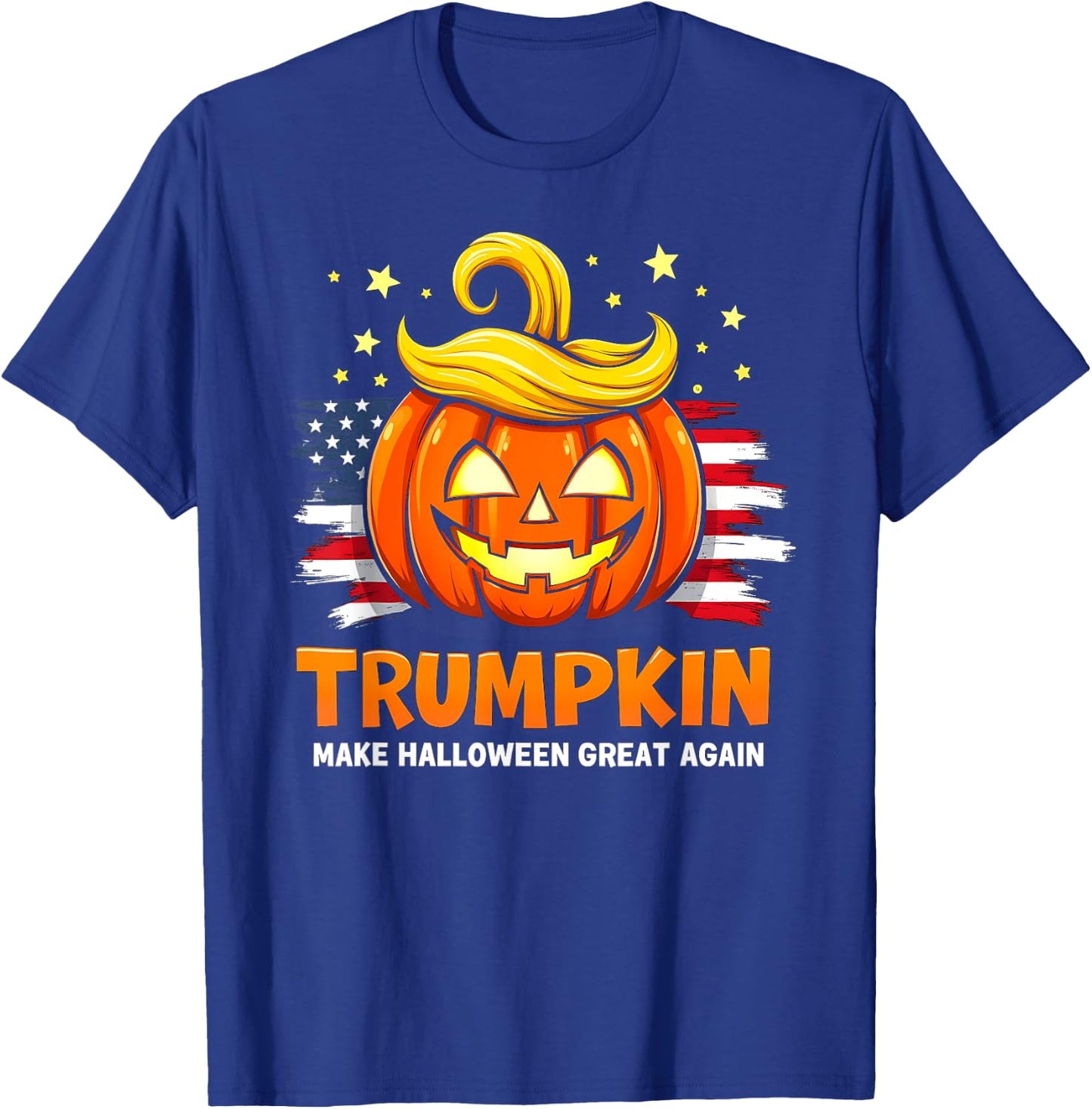 Trumpkin Make Halloween Great Again Funny Trumpkin Pumpkin T-Shirt - T-Shirt | Royal