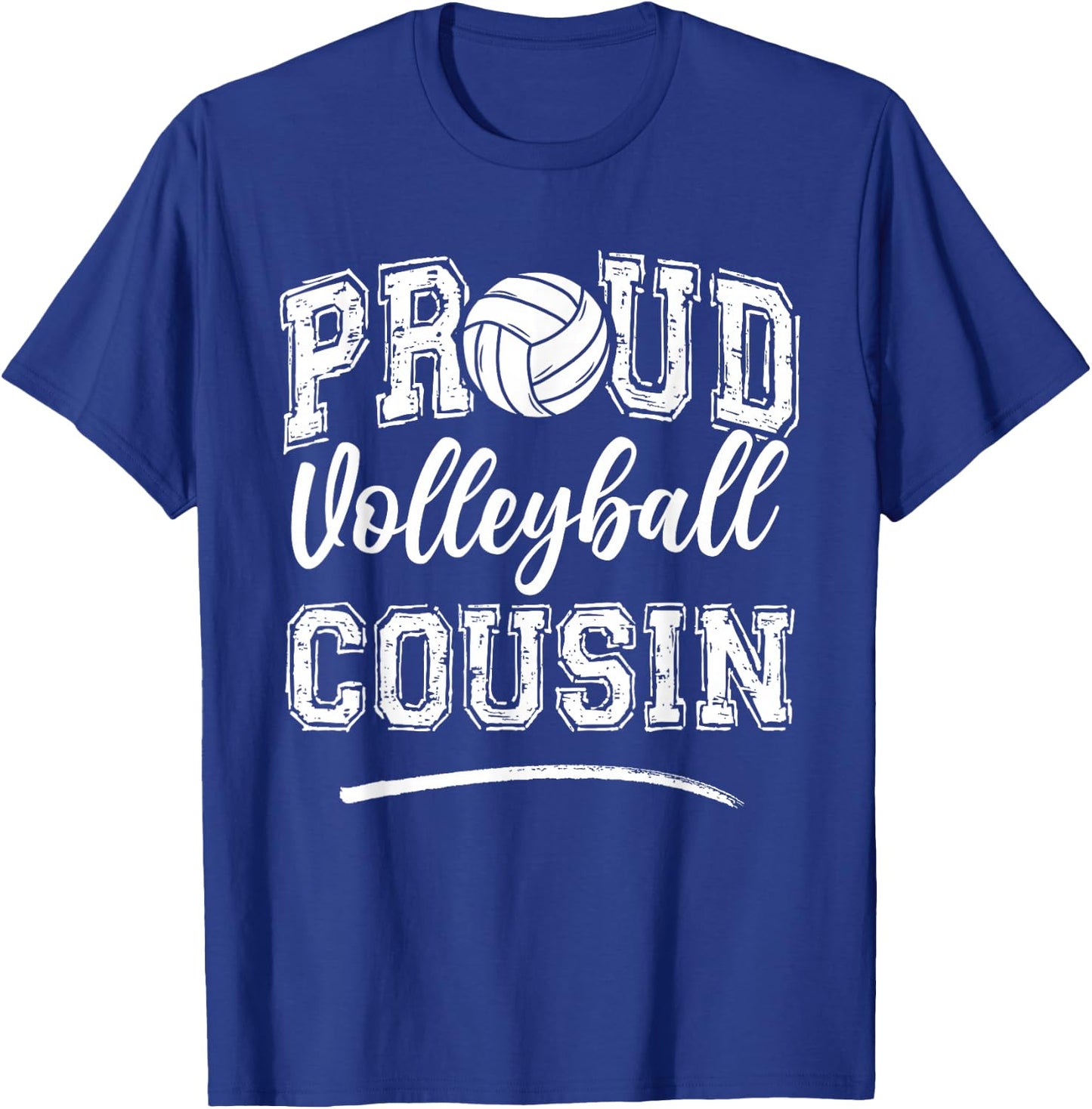 Proud Volleyball Cousin Funny College That's My Nephew T-Shirt - T-Shirt | Royal