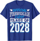 Official Freshman Future Class 2028 9th Grade First Day Crew T-Shirt - T-Shirt | Royal