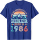 Hiker born in 1986 40th Birthday Hiking Hike Gifts T-Shirt - T-Shirt | Royal