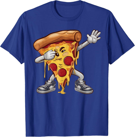 Dabbing Pizza Dab Dance Food Lover Gifts Men Women Kids T-Shirt - T-Shirt | Royal