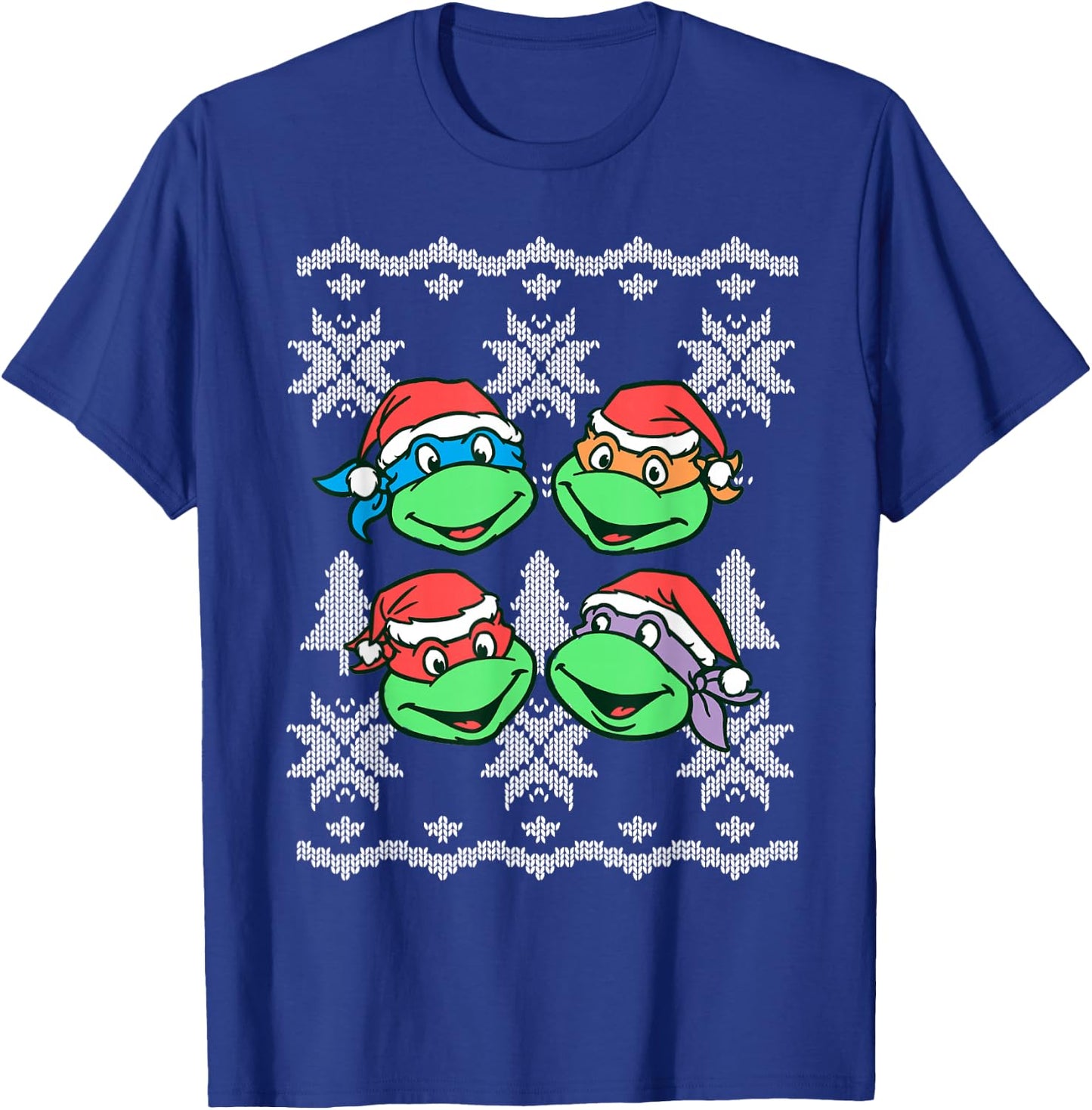 Teenage Mutant Ninja Turtles Christmas Sweater T-Shirt - T-Shirt | Royal