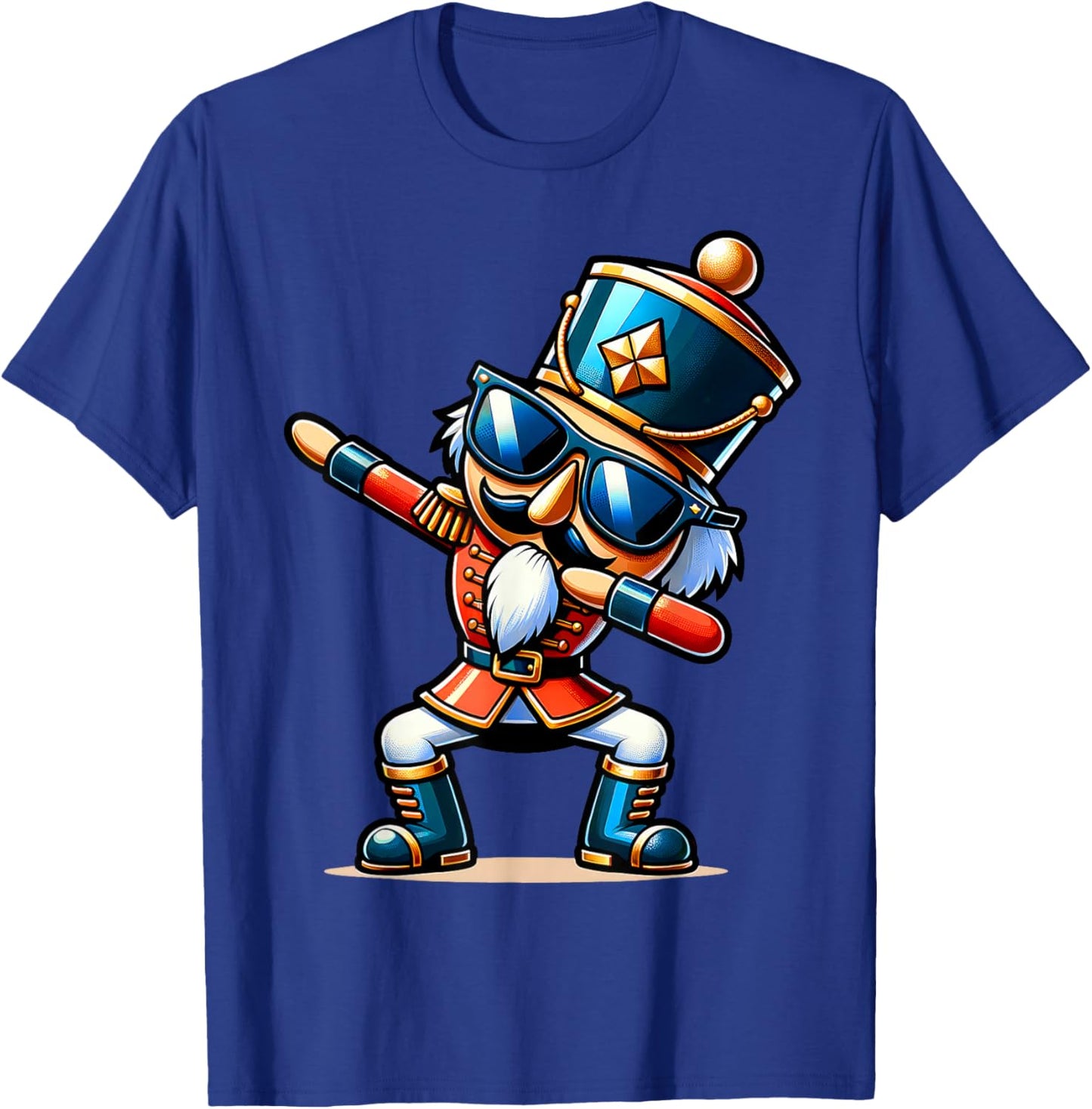 Christmas Nutcracker Dabbing Boys Santa Xmas Funny T-Shirt - T-Shirt | Royal