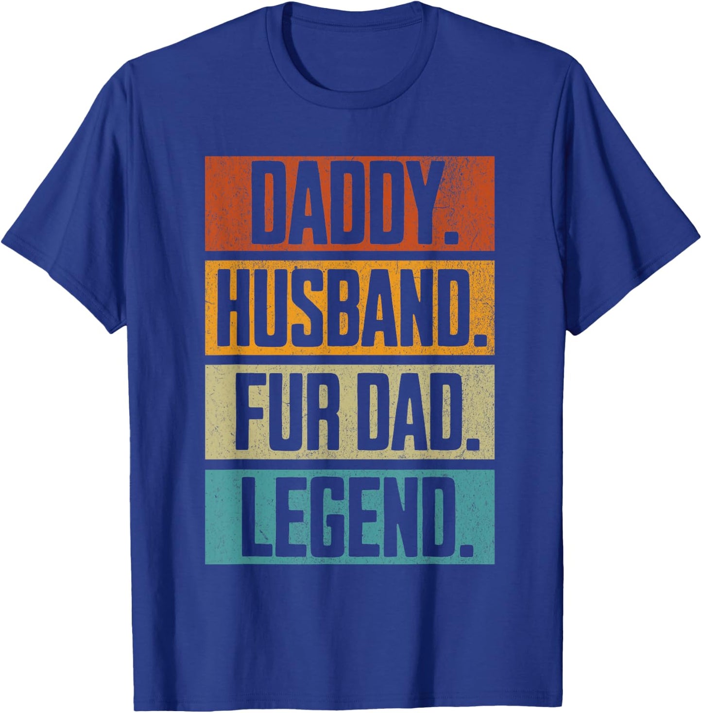 Retro Daddy Husband Fur Dad for Dog Dads and Cat Dads 70s Women T-Shirt - T-Shirt | Royal