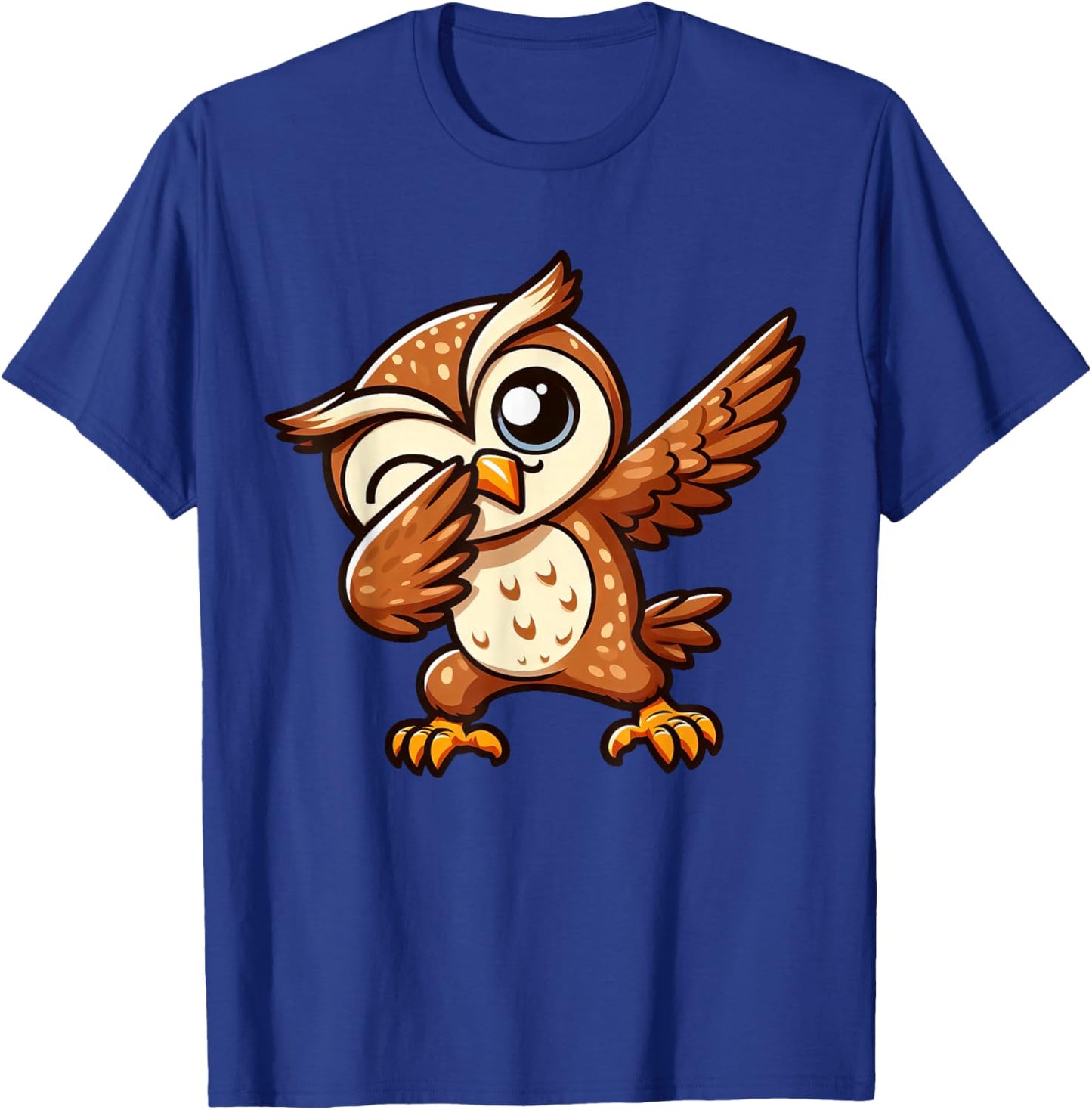 Wise Cool Owl Dabbing Dab Pose T-Shirt - T-Shirt | Royal