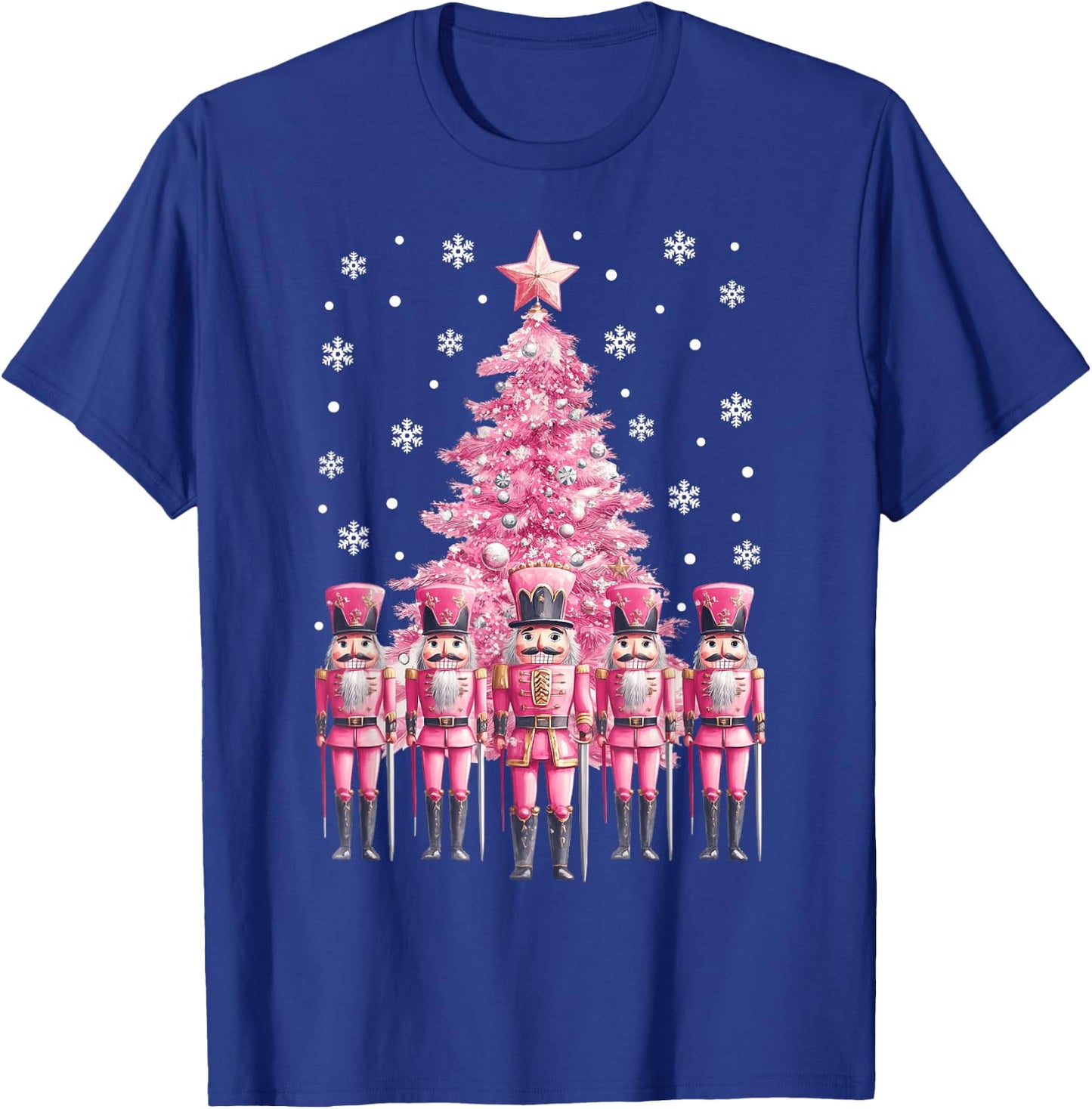 Pink Christmas Nutcracker Christmas Tree Christmas 2024 T-Shirt - T-Shirt | Royal
