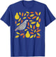 Threadless Nic Squirrell Partridge in A Pear Tree Graphic T-Shirt - T-Shirt | Royal