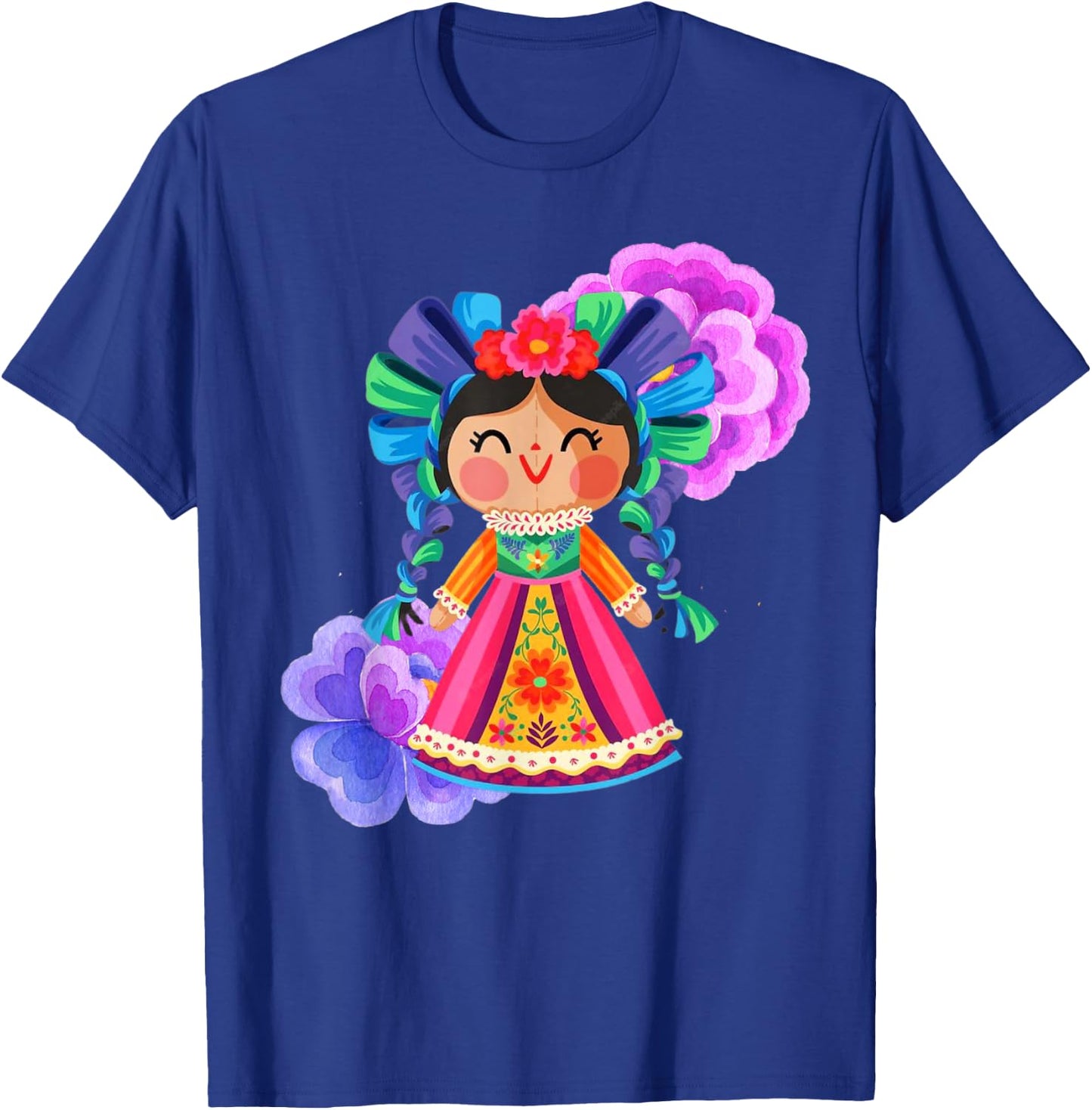 Muñeca Lele Mexican Doll T-Shirt - T-Shirt | Royal
