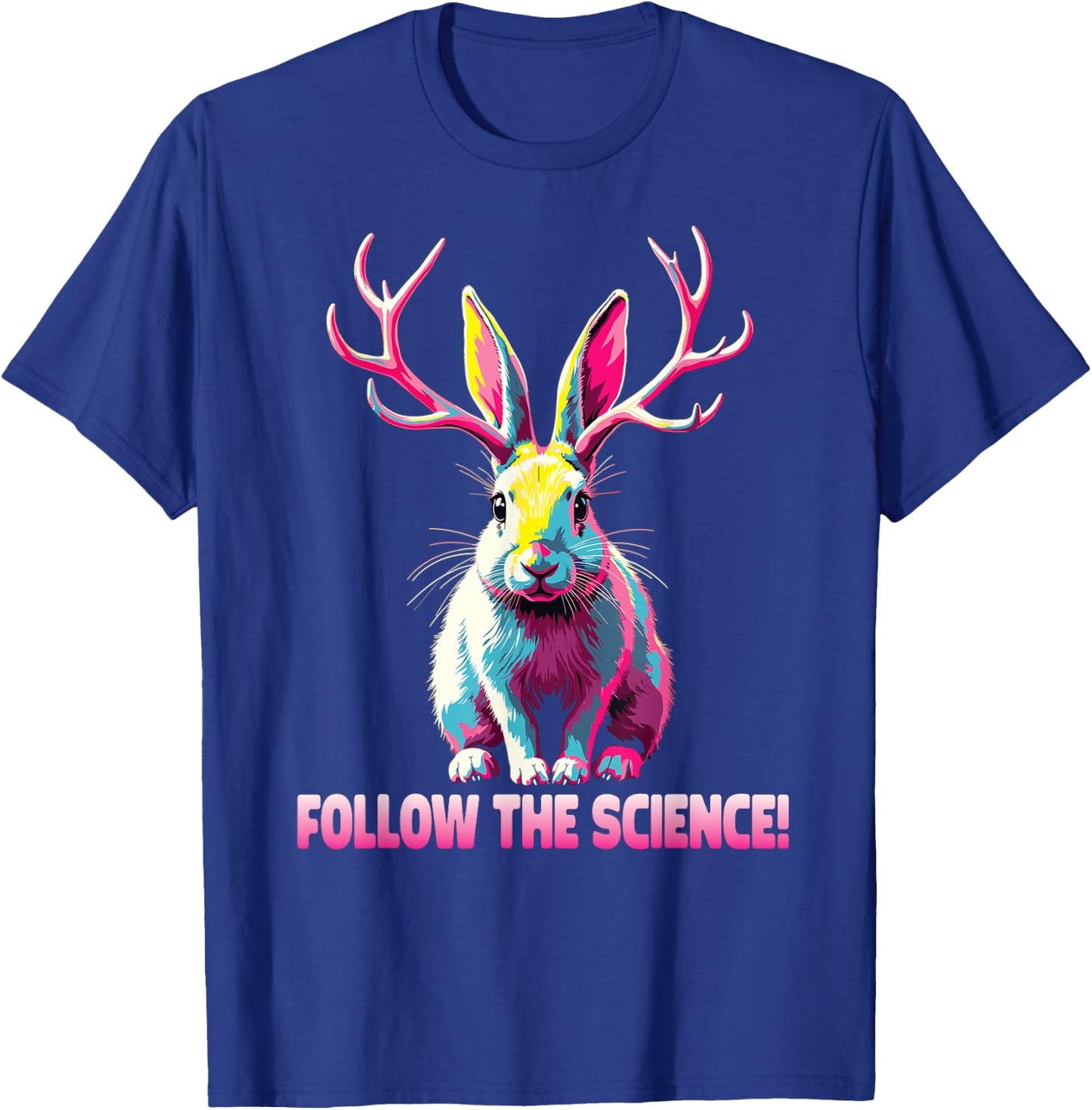 Jackalope Funny Cryptid Mythical Rabbit T-Shirt - T-Shirt | Royal
