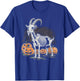 Spooky Goat Skeleton Halloween Creepy Gothic Funny Halloween T-Shirt - T-Shirt | Royal