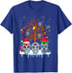 Christmas Sugar Skull On Tree Funny Santa Sugar Skull T-Shirt - T-Shirt | Royal