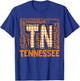 Tennessee State Flag Orange Plaid TN T-Shirt - T-Shirt | Royal