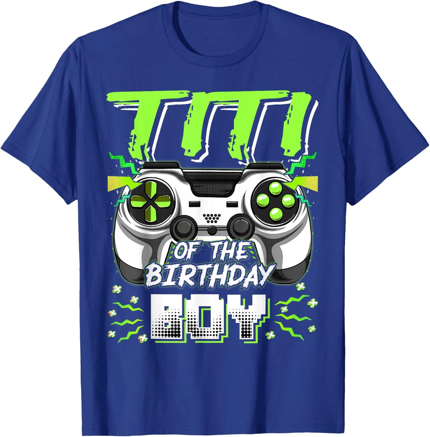 Titi Of The Birthday Boy Video Game Bday Party T-Shirt - T-Shirt | Royal