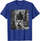 Surprised Scared Cat Selfie With Sasquatsch Bigfoot Meme Women Kids T-Shirt - T-Shirt | Royal